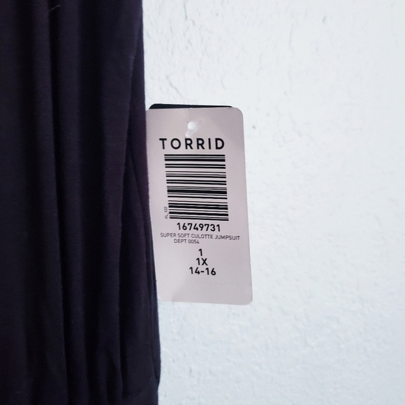 Torrid Super Soft Black Culotte Jumpsuit - Picture 6 of 10